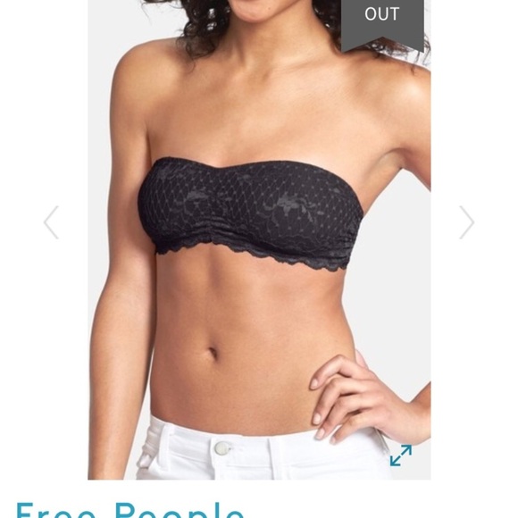 NWT Free People lace strappy bandeau bra Small - Picture 3 of 7